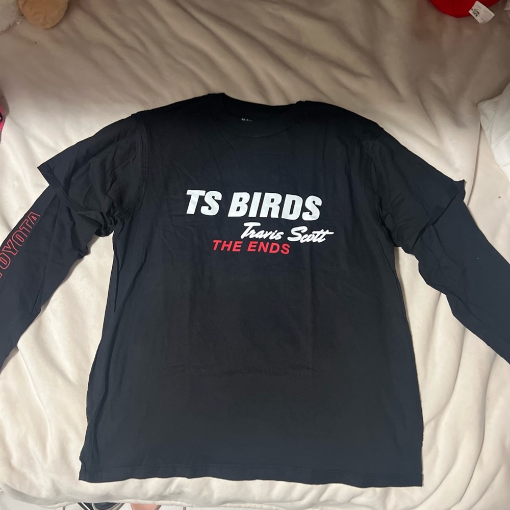 Travis Scott Black and White Bird Tee